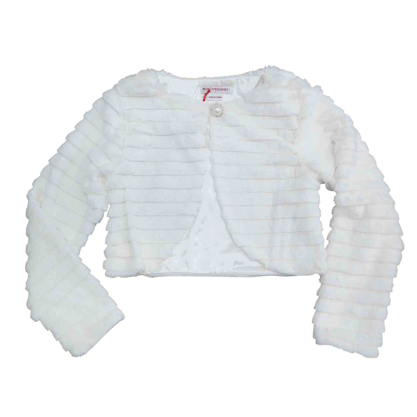 ivory kids faux fur jackets