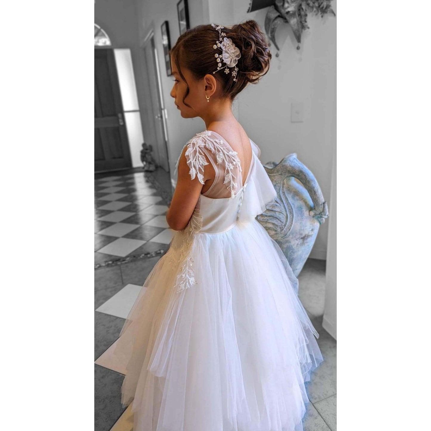 lace flower girl dresses australia