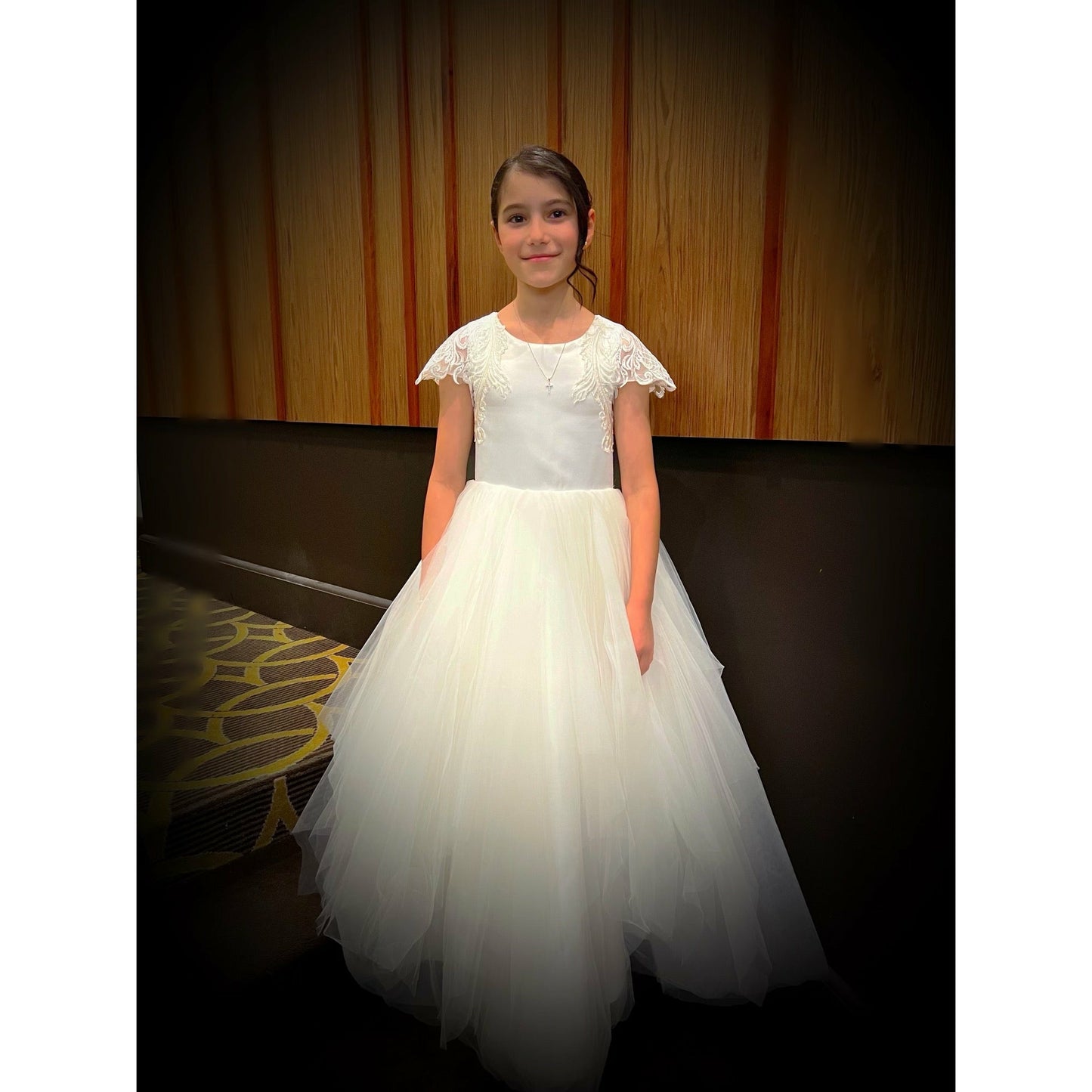 Ivory Elegant Communion/Flower Girl Dress