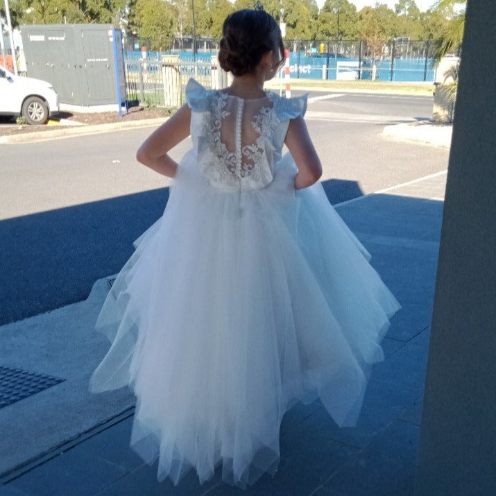 Leila beaded lace Communion Dress