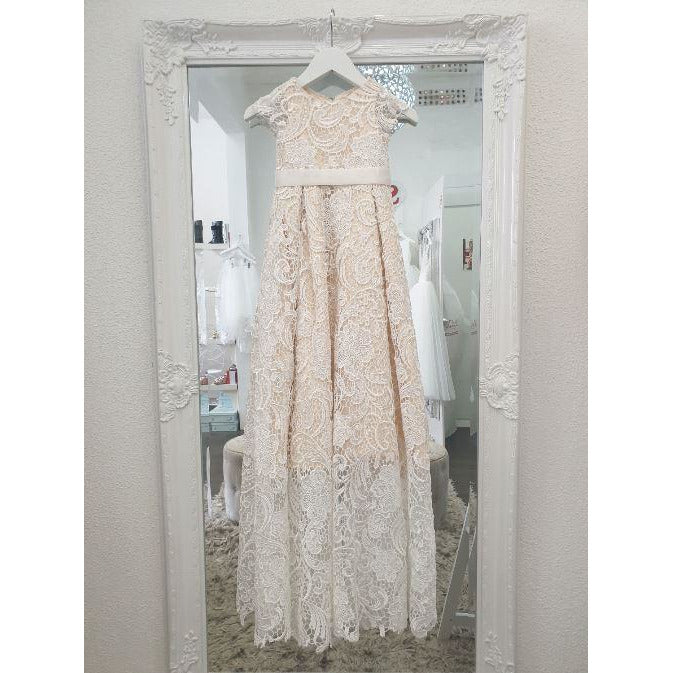 Frankie lace Guipure Frankie Guipure baptism gown