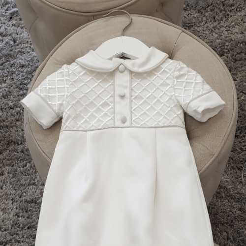Lucas 3 Piece Christening Outfit includes booties and hat