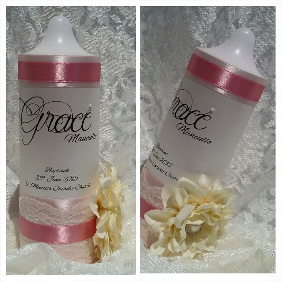 Baptism Candle and Christening Box Mini Treasure Kids