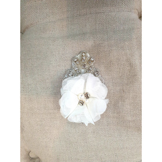 Custom Made Rose clip with diamante