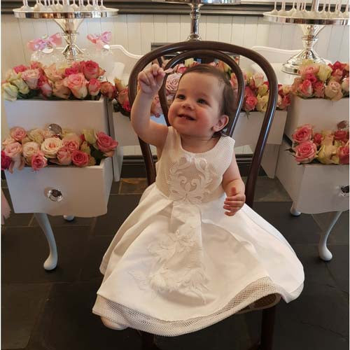 Load image into Gallery viewer, Custom Made Olivia lace Christening dress
