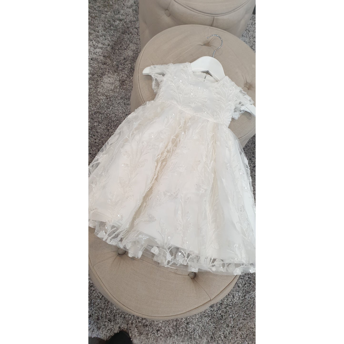 Load image into Gallery viewer, ivory lace christening dresses melbourne
