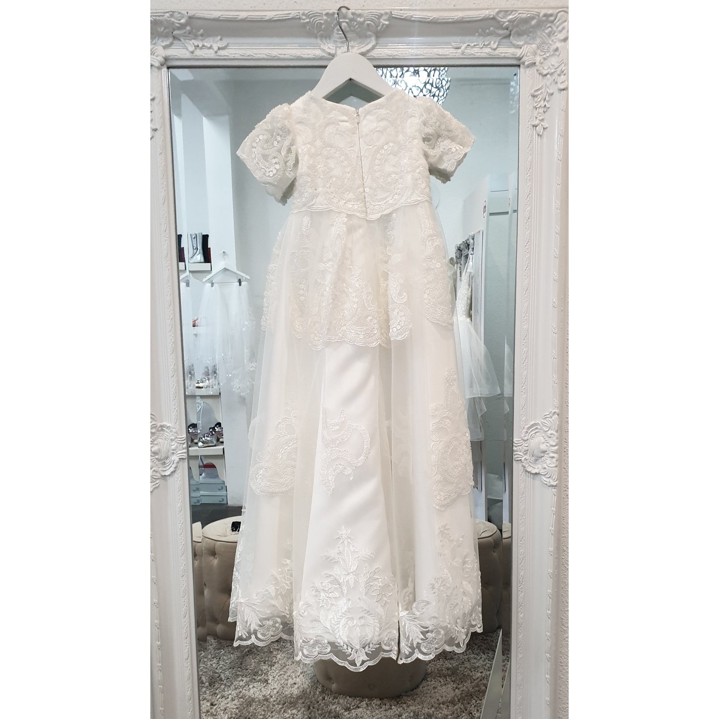 lace beaded baptism gown melbourne