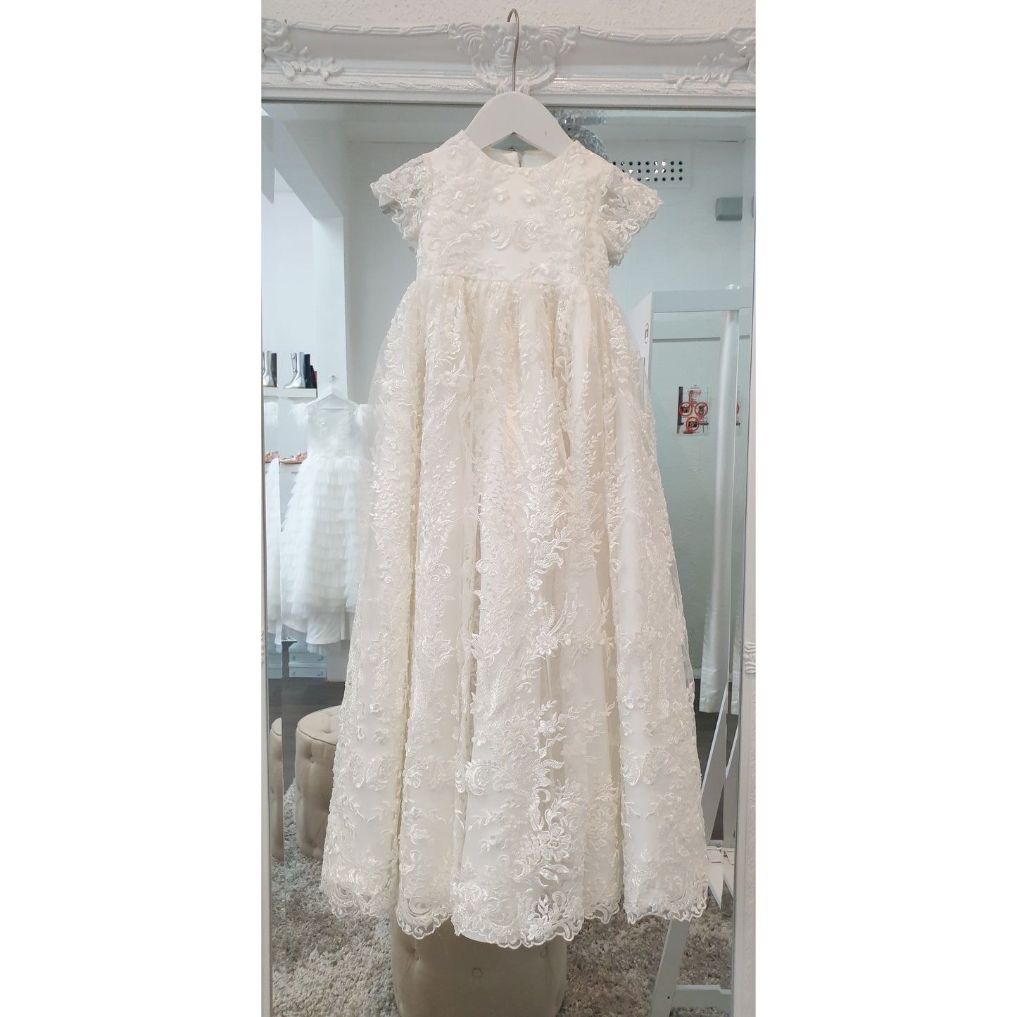Lisa Beaded Christening Gown