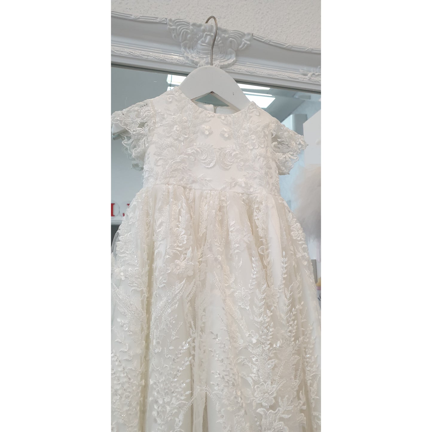 Lisa Beaded Christening Gown