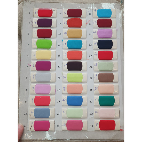 satin coloured chart