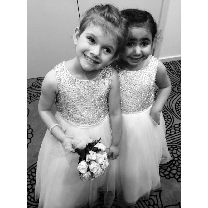 Sienna diamante flower girl dresses