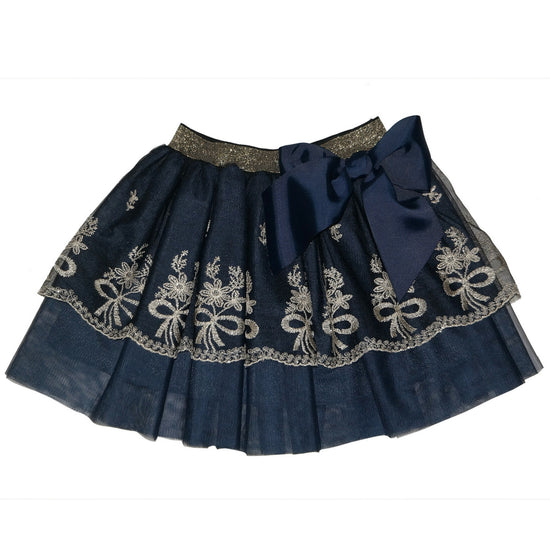 Gemma tulle lace skirt- Navy