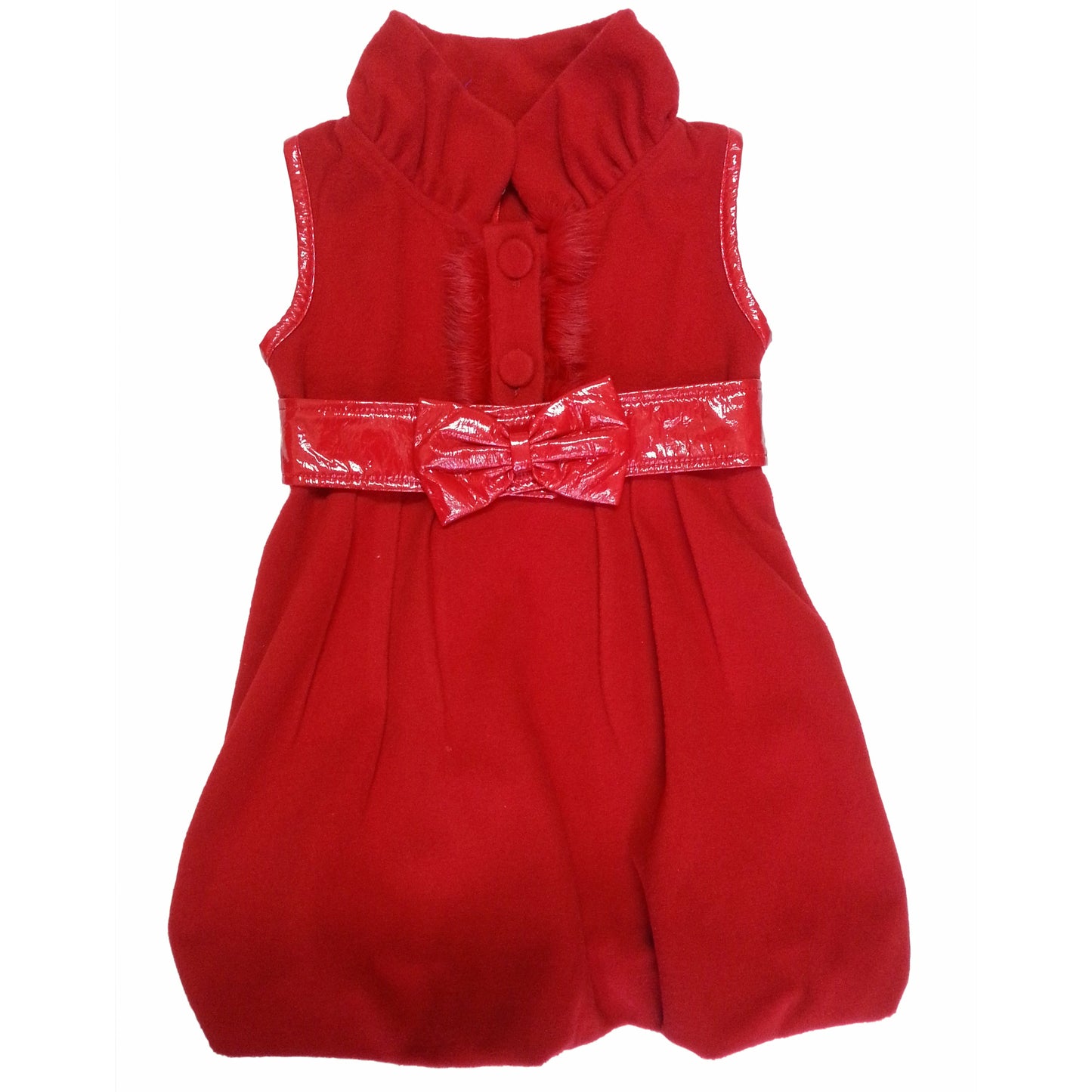 Mila balloon dress-Red