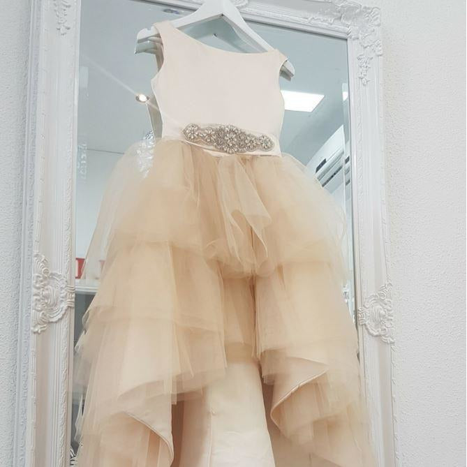  Girl Dress with high low skirt