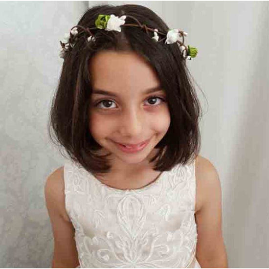 Maria champagne flower girl / communion dress