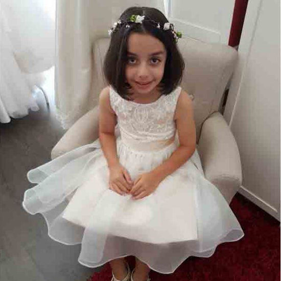 Maria champagne flower girl / communion dress