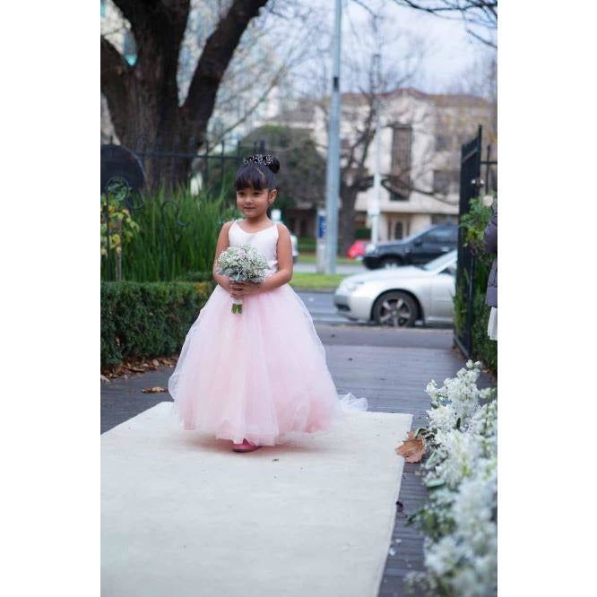 pink flower girl dresses melbourne