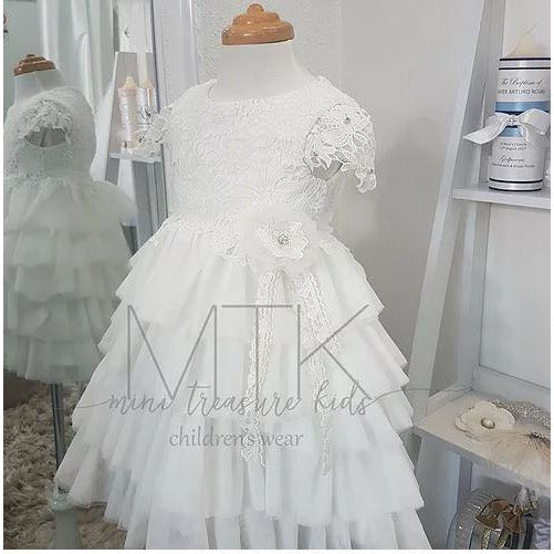Custom made Maia Girl Dress - Birthday Wedding, Flower Girl, Christening