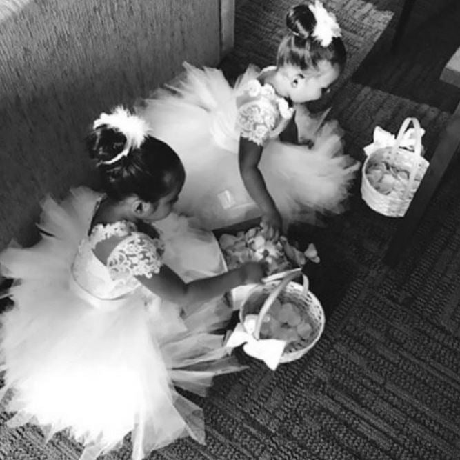 Karina Girls Dresses - ivory Flower Girl dress