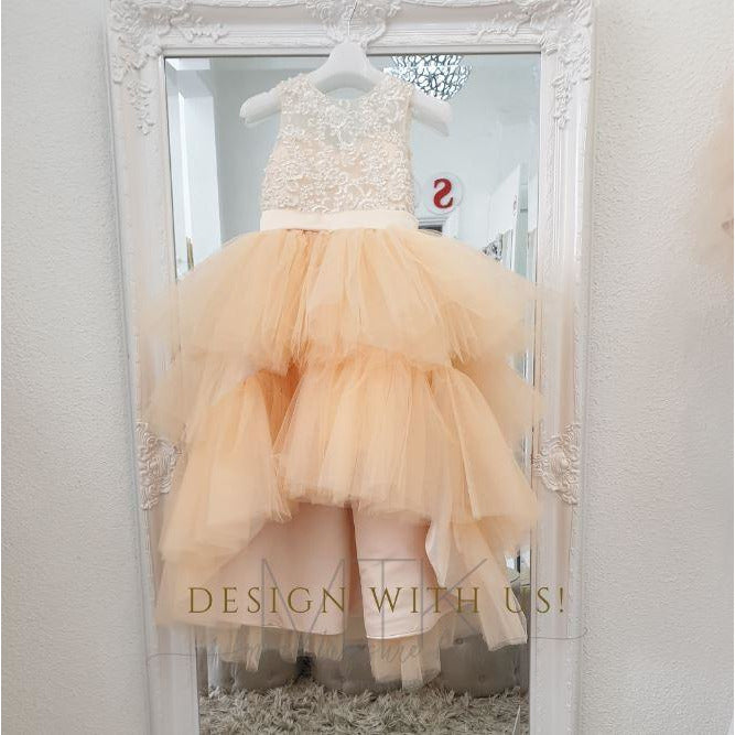 Elizabeth Dress With High Low Skirt in any colour