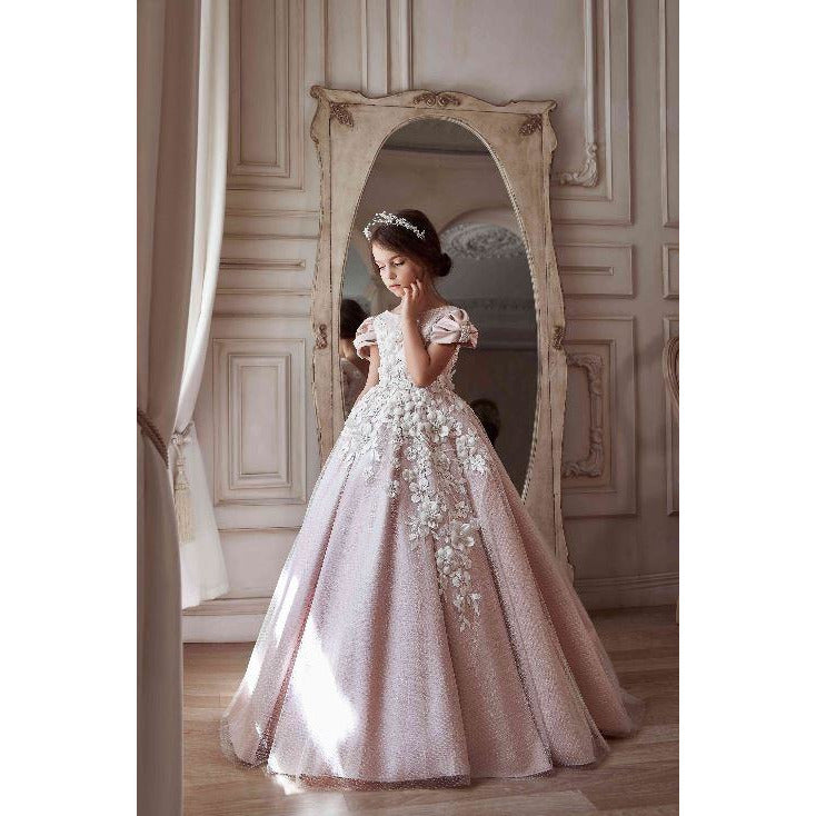 Pink girls birthday dresses
