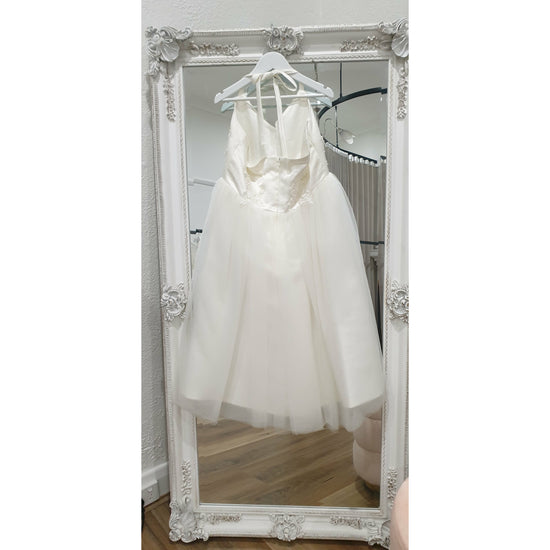 Halter Flower Girl Dress with tulle skirt