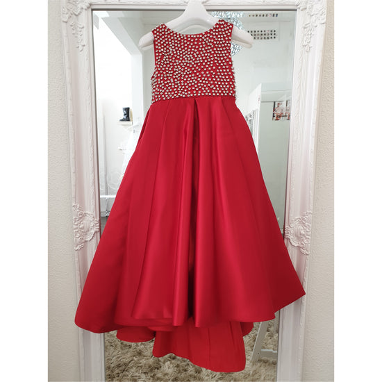 red really pretty girls dresses