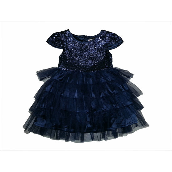 Load image into Gallery viewer, Isa sequins dress-Navy
