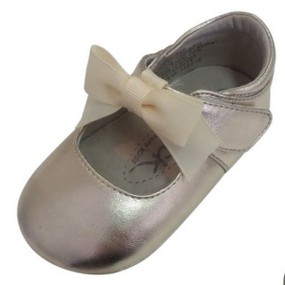 Ava gold prewalker baby shoes
