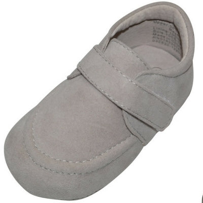beige boys baby shoes