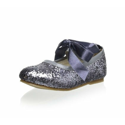 Silver Girls princess ballerina shoes 