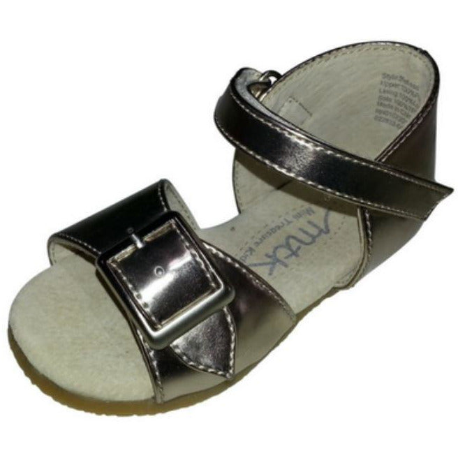 bronze girls dress leather sandles