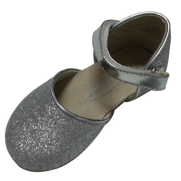 Load image into Gallery viewer, Silver Violet Dazzling Mary jane girls shoes
