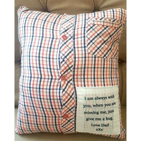 Memory shirt pillow,