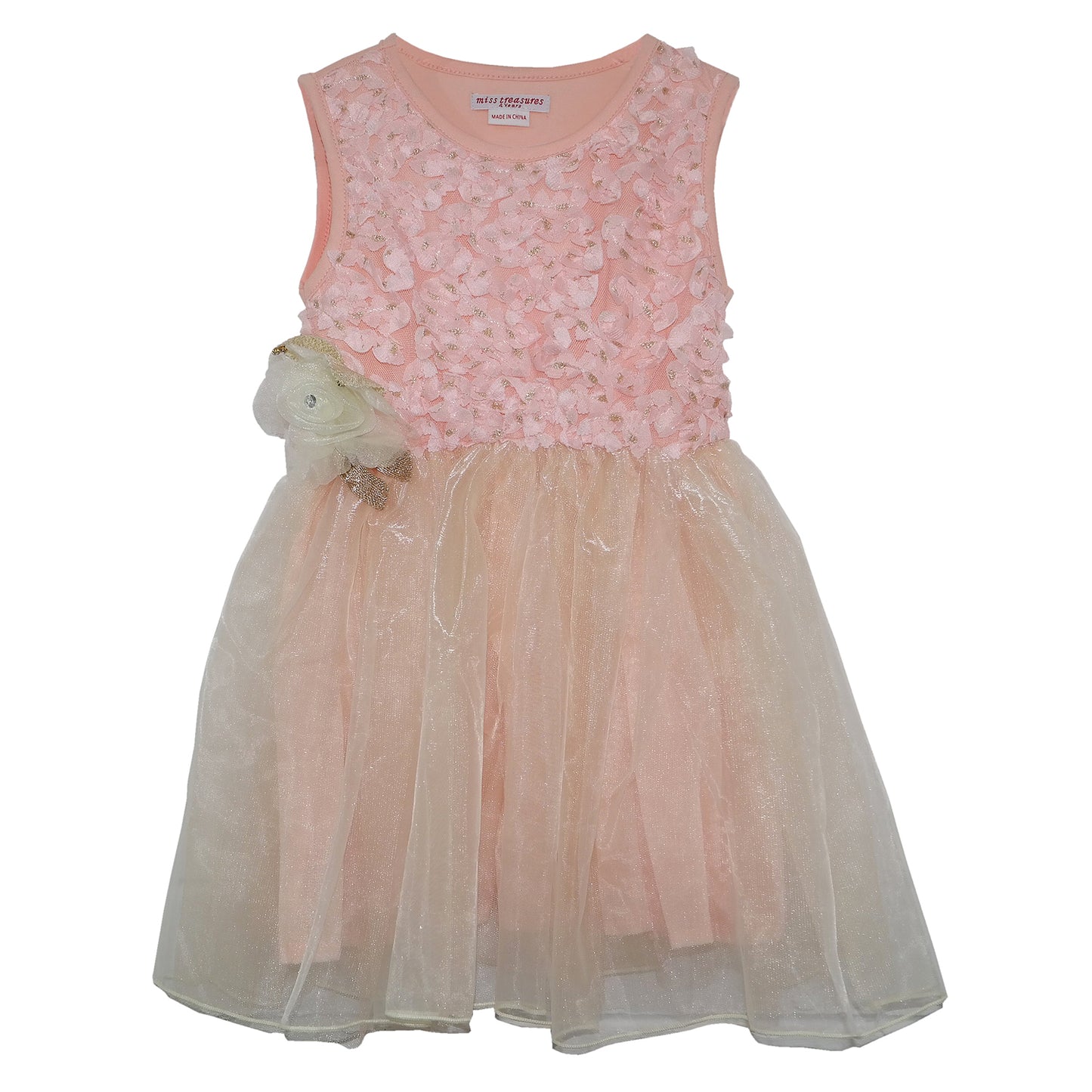 Khloe Pink Rosette Dress