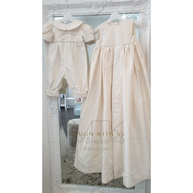 100% Silk Christening set