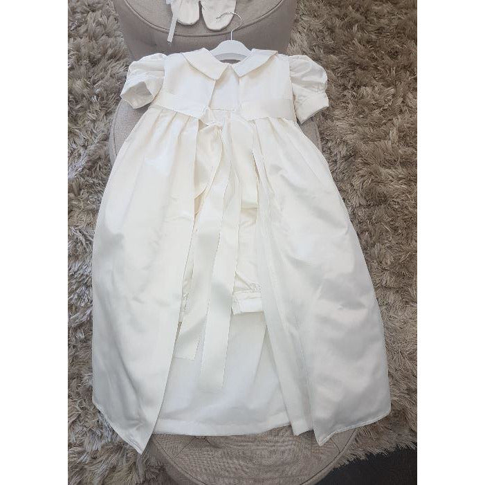 Boys silk christening gown