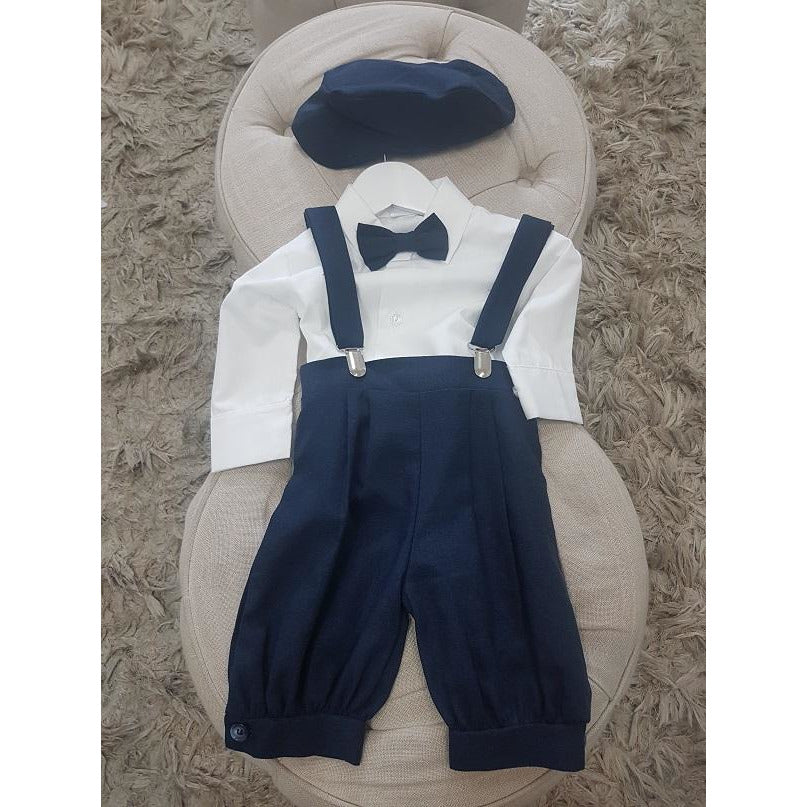navy baby boy christening outfit or special occasions