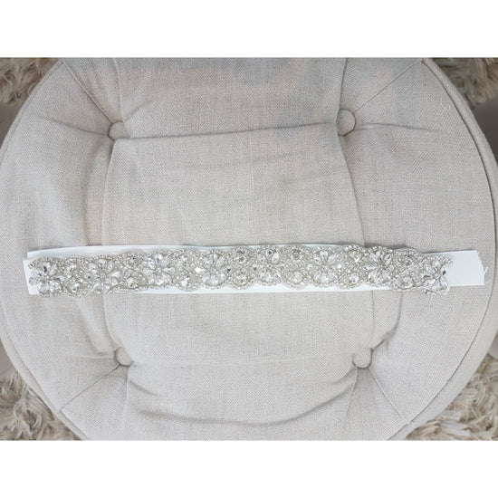 Crystal diamante belt on Satin Belt