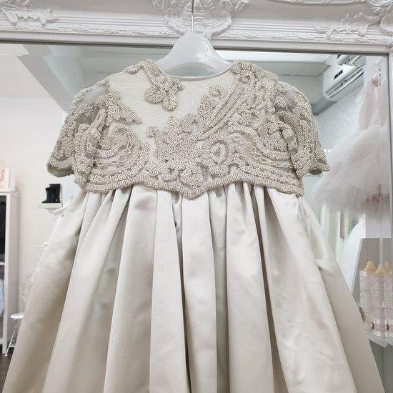 Handmade Jennifer silk christening gown